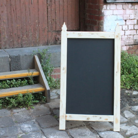 Picket Fence A-Frame Chalkboard