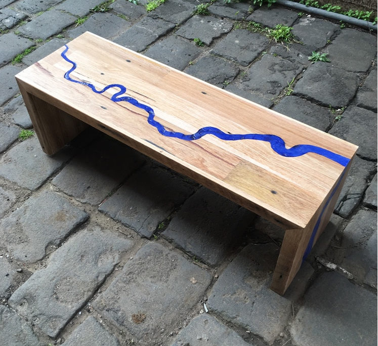 River Thames Rustic Coffee Table