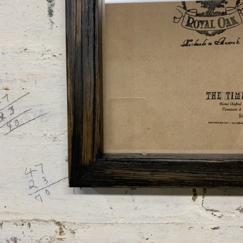 Charred Black Recycled Picture Frame
