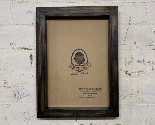 Charred Black Recycled Picture Frame