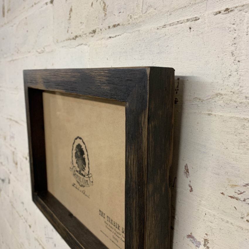 Charred Black Recycled Picture Frame