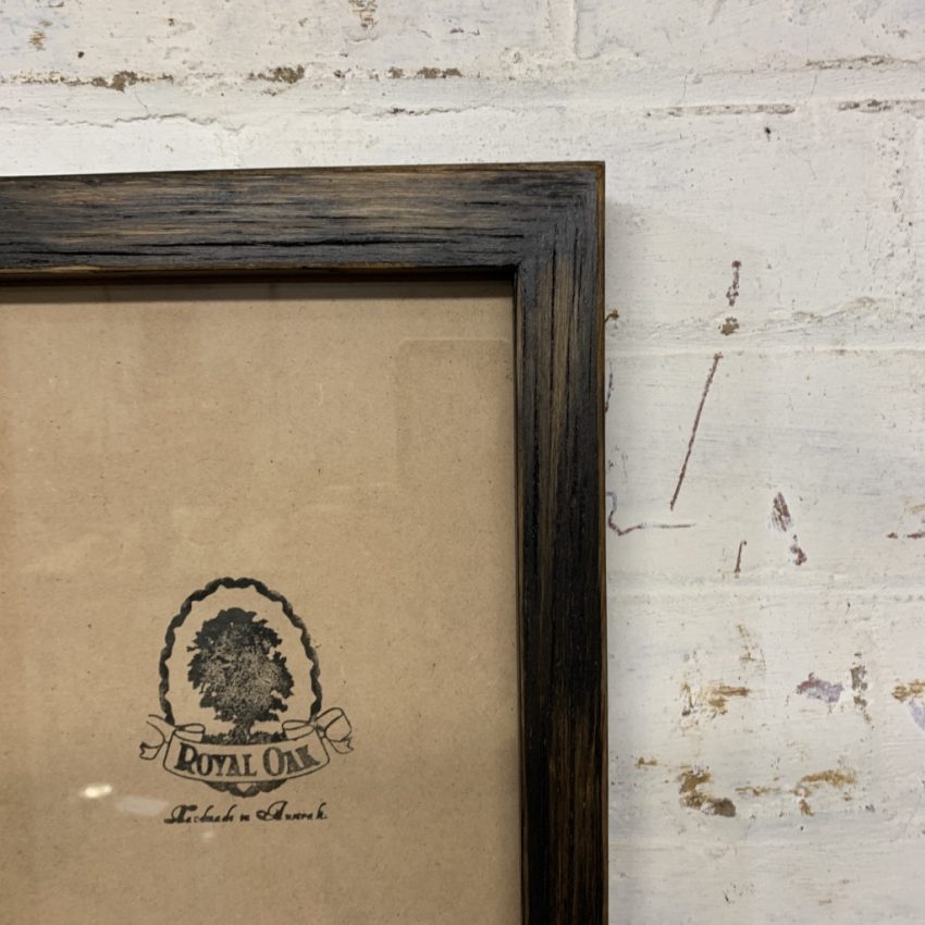 Charred Black Recycled Picture Frame