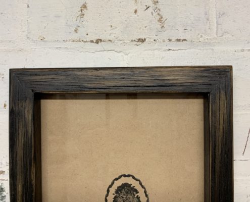Charred Black Recycled Picture Frame